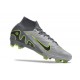 Nike Air Zoom Mercurial Superfly 9 Elite FG Gris Negro Verde