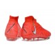 Zapatillas Nike Phantom Luna Elite FG Carmesí Vivo Blanco
