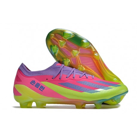 Adidas X Crazyfast Messi.1 FG Korean Nights Son - Limón Lúcido Azul Rosa