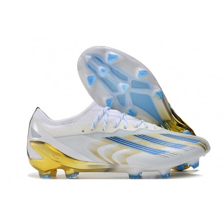 Adidas X Crazyfast Messi.1 FG Blanco Azul Oro