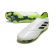 Tacos de Futbol adidas Copa Pure+ FG Blanco Negro Limón Lúcido