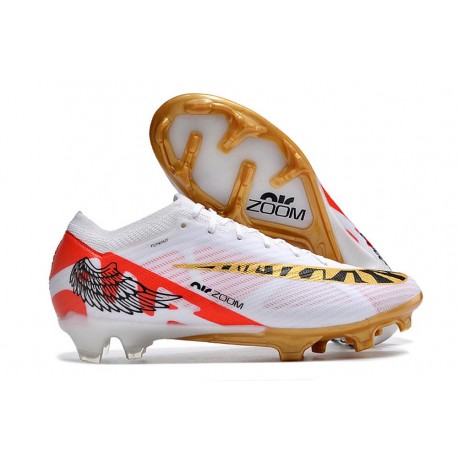 Nuevo Nike Zoom Mercurial Vapor XV Elite FG Blanco Rojo Oro