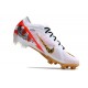 Nuevo Nike Zoom Mercurial Vapor XV Elite FG Blanco Rojo Oro