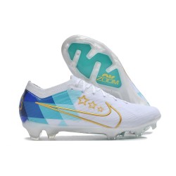 Nuevo Nike Zoom Mercurial Vapor XV Elite FG Blanco Azul Oro