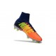 Baratas Botas de fútbol Nike Mercurial Superfly V FG Naranja Amarillo Plateado