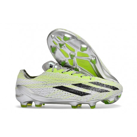 Botas de Futbol Adidas X Crazyfast Strung + FG Gris Negro Limón Lúcido