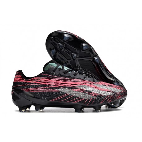 Botas de Futbol Adidas X Crazyfast Strung+ FG Negro Rosa