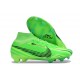 Nike Air Zoom Mercurial Superfly 9 Elite FG MDS Verde Strike Negro Stadium Verde