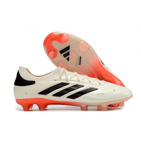 Bota adidas Copa Pure 2 Elite+ FG Marfil Negro Rojo
