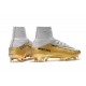 Nuevo Botas de fútbol Nike Mercurial Superfly 5 FG CR7 Quinto Triunfo Oro Blanco