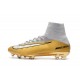 Nuevo Botas de fútbol Nike Mercurial Superfly 5 FG CR7 Quinto Triunfo Oro Blanco
