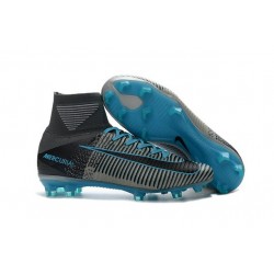 Zapatillas de fútbol Nike Mercurial Superfly V FG Para Hombre Gris Azul Negro