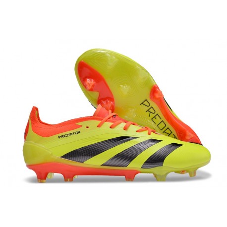 Adidas 2024 Predator Elite FG Amarillo Negro Rojo