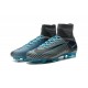 Zapatillas de fútbol Nike Mercurial Superfly V FG Para Hombre Gris Azul Negro