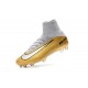 Nuevo Botas de fútbol Nike Mercurial Superfly 5 FG CR7 Quinto Triunfo Oro Blanco