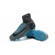 Zapatillas de fútbol Nike Mercurial Superfly V FG Para Hombre Gris Azul Negro