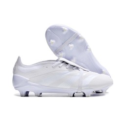 Zapatos Fútbol Adidas Predator Elite FT FG Blanco Plateado Met