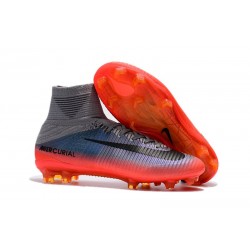 Nuevo Botas de fútbol Nike Mercurial Superfly 5 FG Gris Rojo Negro