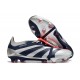 Zapatos Fútbol Adidas Predator Elite FT FG Plateado Met Negro Rojo