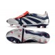 Zapatos Fútbol Adidas Predator Elite FT FG Plateado Met Negro Rojo