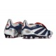 Zapatos Fútbol Adidas Predator Elite FT FG Plateado Met Negro Rojo