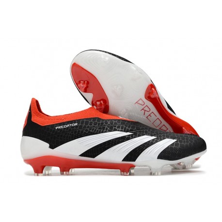 adidas Botas Futbol Predator Elite LL FG Noir Banc Rouge Solaire