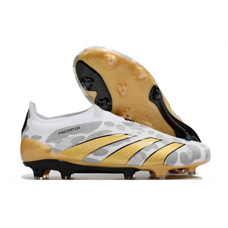 adidas Botas Futbol Predator Elite LL FG Blanco Oro Gris