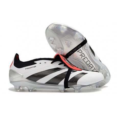 Zapatos Fútbol Adidas Predator Elite FT FG Blanco Negro Rojo