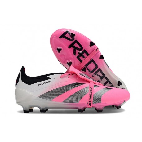 Zapatos Fútbol Adidas Predator Elite FT FG Rosa Blanco Negro