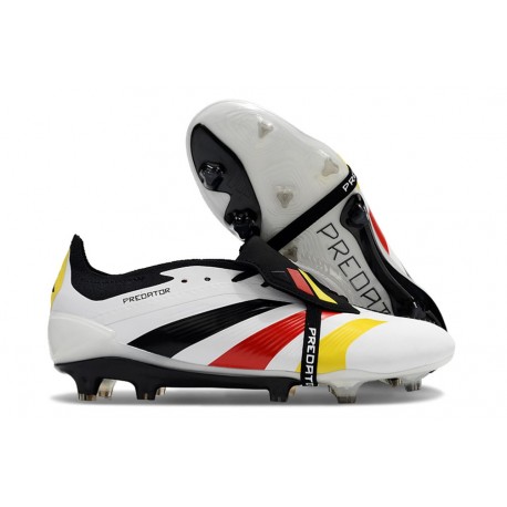 Zapatos Fútbol Adidas Predator Elite FT FG Blanco Negro Rojo Amarillo