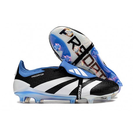 Zapatos Fútbol Adidas Predator Elite FT FG Negro Blanco Azul