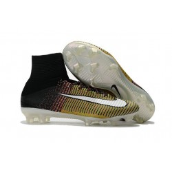 Nuevo Botas de fútbol Nike Mercurial Superfly 5 FG Amarillo Blanco Negro
