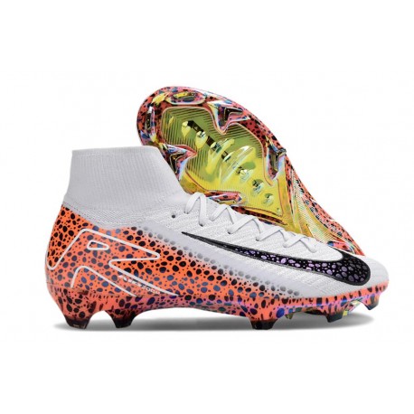 Botas Nike Mercurial Superfly 10 Elite FG Blanco Naranja Negro