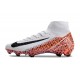 Botas Nike Mercurial Superfly 10 Elite FG Blanco Naranja Negro