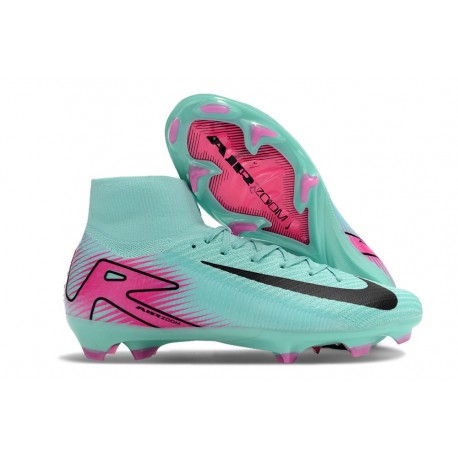 Botas Nike Mercurial Superfly 10 Elite FG Verde Negro Rosa