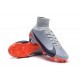 Zapatillas de fútbol Nike Mercurial Superfly V FG Para Hombre Gris Negro Naranja