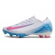 Bota Nike Zoom Mercurial Vapor 16 Elite FG Blanco Azul Rosa