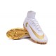 Zapatillas de fútbol Nike Mercurial Superfly V FG Para Hombre Real Madrid FC Blanco Oro