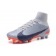 Zapatillas de fútbol Nike Mercurial Superfly V FG Para Hombre Gris Negro Naranja