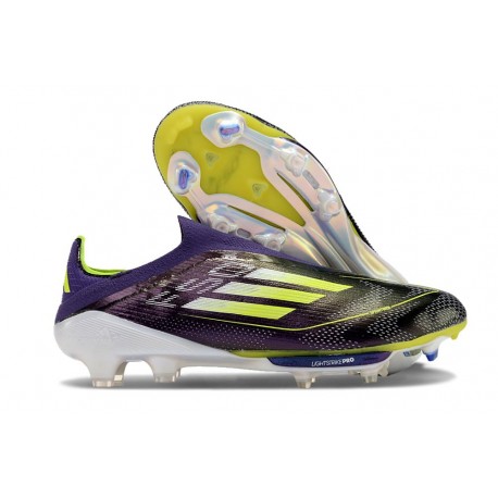 Botas de Futbol adidas F50 + LL FG Morado Unity Blanco Limón Lúcido