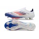 Botas de Futbol adidas F50 + LL FG Ftwr Blanco Azul Lúcido Rojo