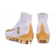 Zapatillas de fútbol Nike Mercurial Superfly V FG Para Hombre Real Madrid FC Blanco Oro