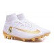 Zapatillas de fútbol Nike Mercurial Superfly V FG Para Hombre Real Madrid FC Blanco Oro