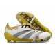Botas Adidas Predator Elite Foldover Tongue FG Blanco Oro Plata