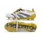 Botas Adidas Predator Elite Foldover Tongue FG Blanco Oro Plata