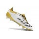 Botas Adidas Predator Elite Foldover Tongue FG Blanco Oro Plata