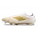 Zapatos de Fútbol adidas F50 Elite LL FG Ftwr Blanco Dorado Met