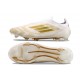 Zapatos de Fútbol adidas F50 Elite LL FG Ftwr Blanco Dorado Met