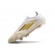 Zapatos de Fútbol adidas F50 Elite LL FG Ftwr Blanco Dorado Met