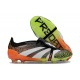Botas Adidas Predator Elite Foldover Tongue FG Negro Blanco Naranja Verde